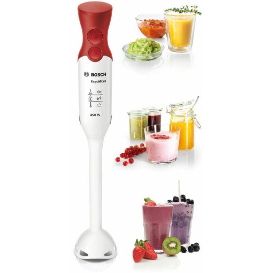 Bosch MSM64010 blender Mélangeur par immersion 450 W Rouge, Blanc