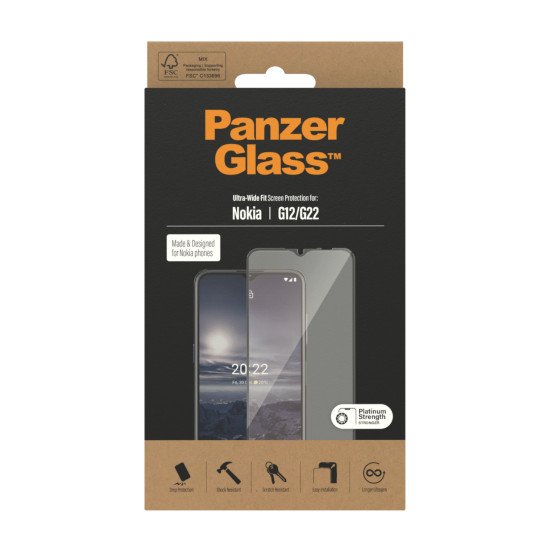 PanzerGlass 6801 écran et protection arrière de téléphones portables Protection d'écran transparent Nokia 1 pièce(s)