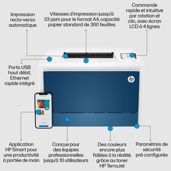 HP Color LaserJet Pro Imprimante 4202dn