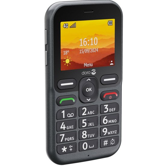 Doro Leva L10 6,1 cm (2.4") 120,7 g Noir Téléphone numérique