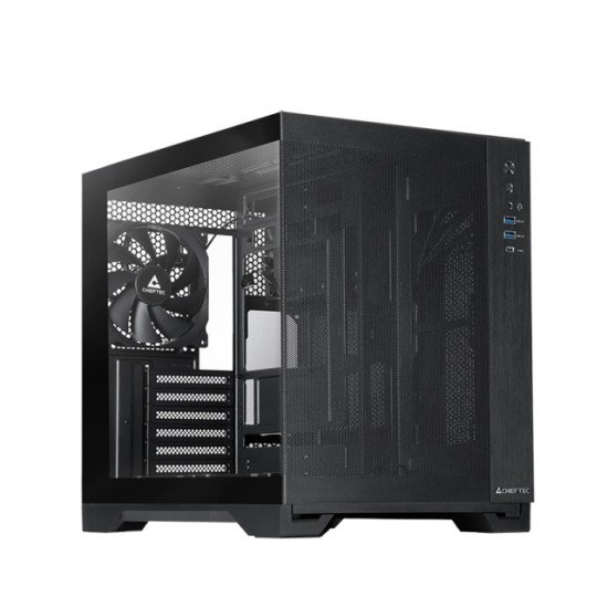 Chieftec mATX Gehäuse GM-30B-M-OP, black Cube Noir