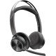 POLY Micro-casque Voyager Focus 2 USB-C-C certifié Microsoft Teams + adaptateur USB-C/A +base de chargement