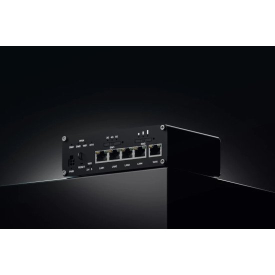 Teltonika RUTC50 routeur sans fil Gigabit Ethernet Bi-bande (2,4 GHz / 5 GHz) 5G Noir