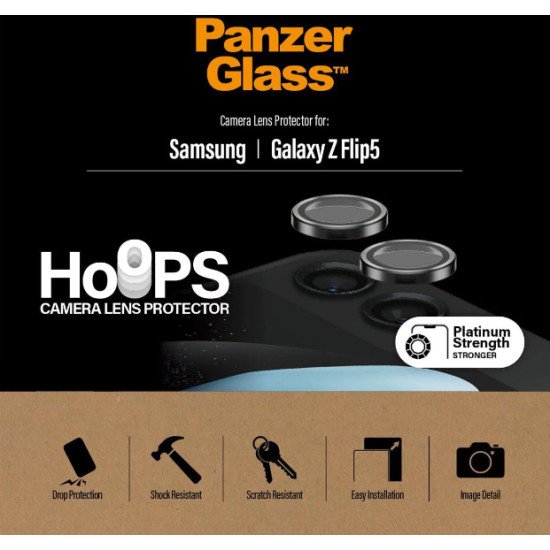 PanzerGlass Samsung Galaxy Hoops for new Z Flip4 2023 Black Protecteur d'objectif caméra 1 pièce(s)