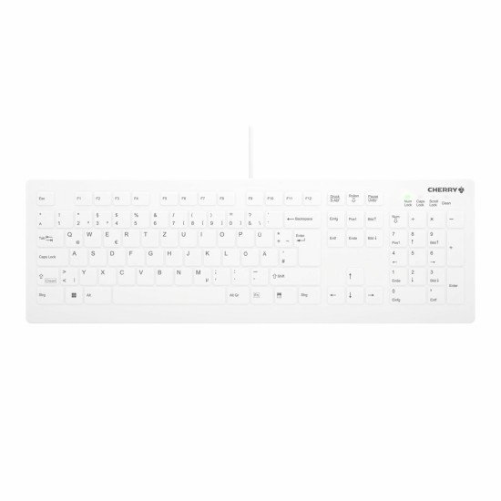 CHERRY AK-C8112 clavier USB QWERTY Allemand Blanc