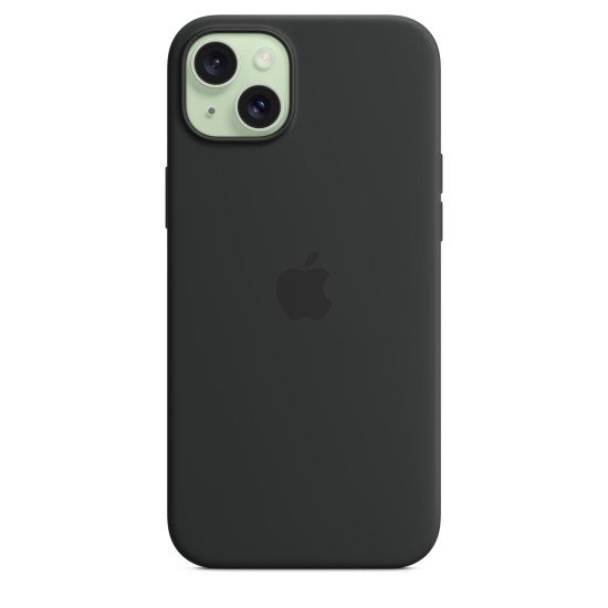 Apple Coque en silicone avec MagSafe pour iPhone 15 Plus - Noir