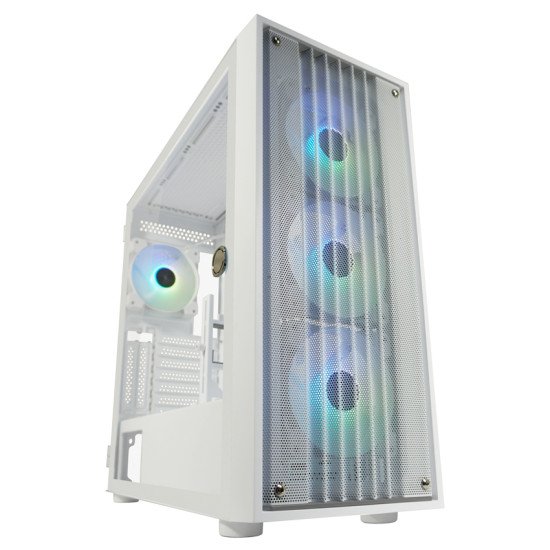 LC-Power LC-810W-ON unité centrale Midi Tower Blanc