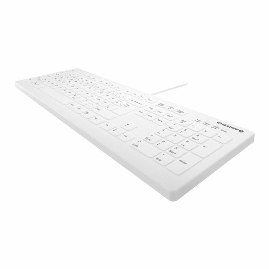 CHERRY AK-C8112 clavier USB QWERTY Allemand Blanc