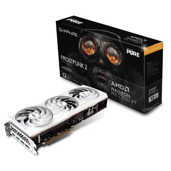 Sapphire PURE Radeon RX 7700 XT Frostpunk 2 Edition AMD 12 Go GDDR6