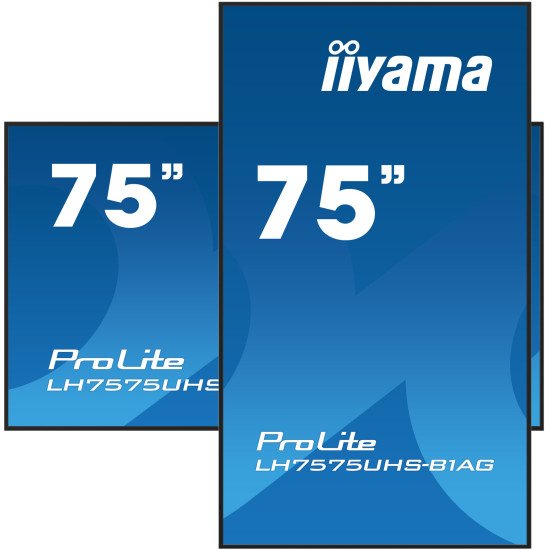 iiyama ProLite Écran plat de signalisation numérique 190,5 cm (75") LCD Wifi 500 cd/m² 4K Ultra HD Noir Intégré dans le processeur Android 11 24/7