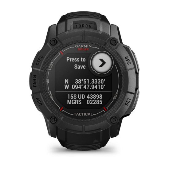 Garmin Instinct 2X Solar Tactical Edition 2,79 cm (1.1") MIP 50 mm Numérique 176 x 176 pixels Écran tactile Noir GPS (satellite)