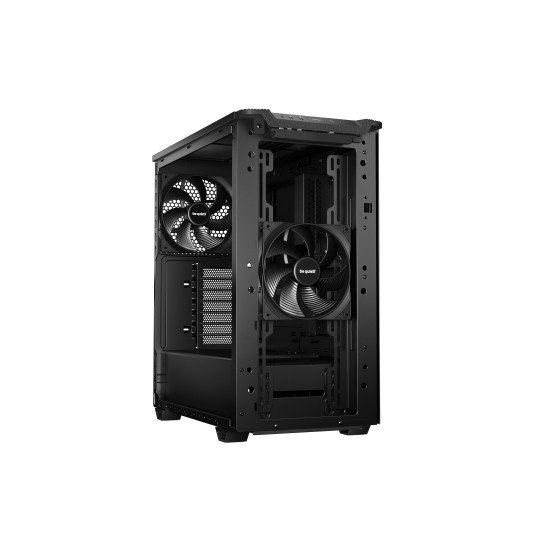 be quiet! Pure Base 501 Noir | Boîtier PC , Mini ATX / Micro ATX / ATX, 2 ventilateurs Pure Wings 3 140 mm PWM