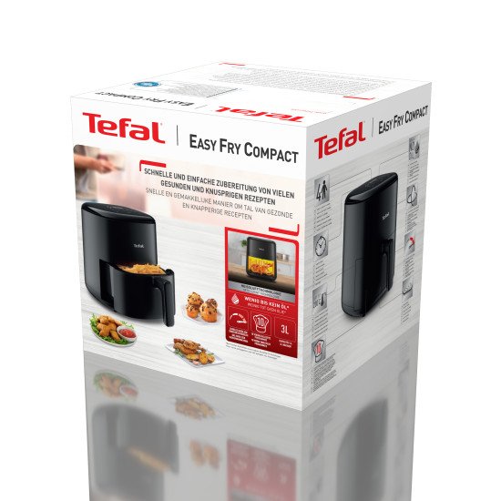 Tefal Easy Fry EY145810 friteuse Unique 3 L Autonome 1300 W Friteuse d'air chaud Noir