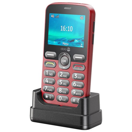 Doro 1880 113,7 g Rouge Téléphone d'entrée de gamme