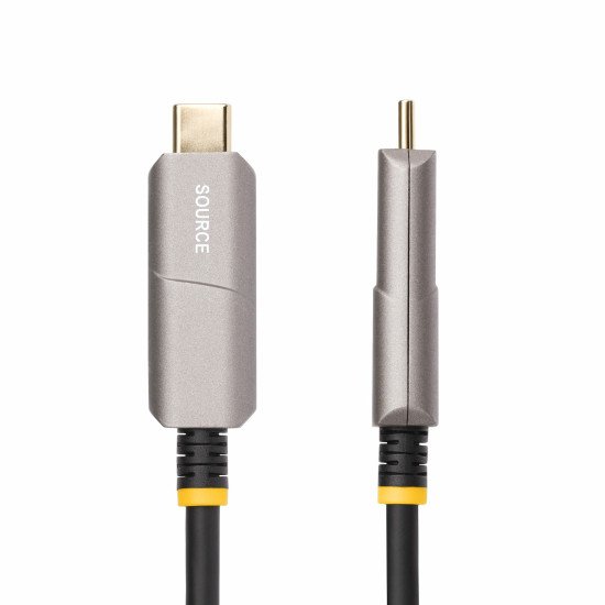 StarTech.com Câble USB-C vers HDMI 2.0 Optique Actif (AOC) de 15,2m, 4K 60Hz, Classé CL3, Câble Optique Actif, Câble Adaptateur USB Type-C vers HDMI Unidirectionnel