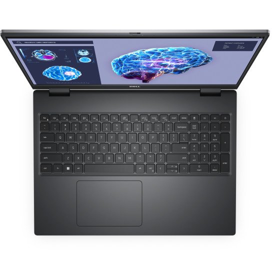 DELL Precision 7680 Station de travail mobile 40,6 cm (16") DDR5-SDRAM Wi-Fi 6E (802.11ax) Gris