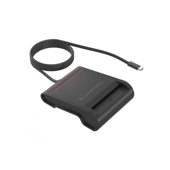 Conceptronic SCR01BC lecteur de cartes à puce Intérieure USB USB Type-C Noir