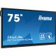 iiyama TE7512MIS-B3AG affichage de messages En forme de kiosk 190,5 cm (75") LCD Wifi 400 cd/m² 4K Ultra HD Noir Écran tactile Intégré dans le processeur Android 11 24/7