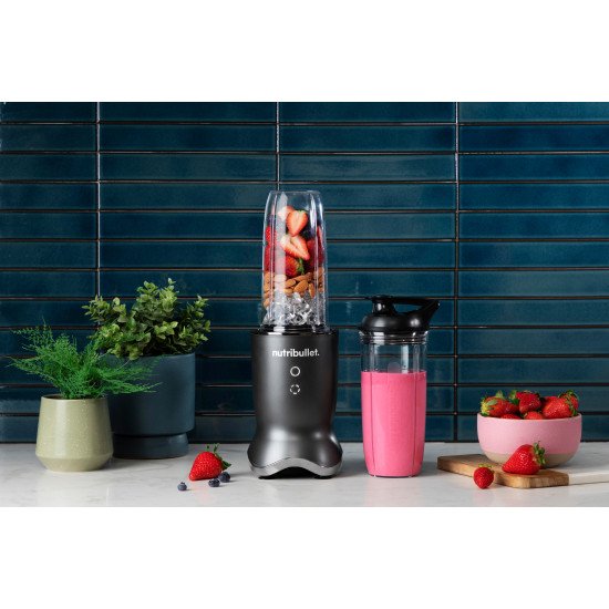 NutriBullet NB1206DGCC blender 900 L Mélangeur de table 1200 W Noir, Transparent