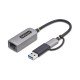 StarTech.com Adaptateur 2.5GbE USB-C vers Ethernet avec Convertisseur USB-A, NBASE-T NIC, USB 3.0 Type-C 2.5/1G Réseau Multi Speed, Compatible Thunderbolt, Windows & Mac