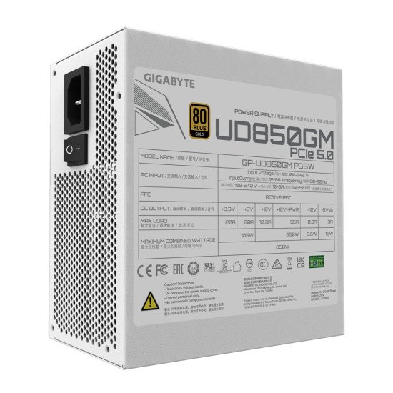 GIGABYTE UD850GM PG5W unité d'alimentation d'énergie 850 W 20+4 pin ATX ATX Noir