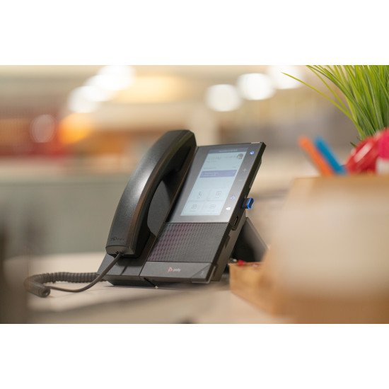 POLY Téléphone multimédia professionnel CCX 500 avec Open SIP et compatible PoE