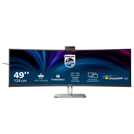 Philips 49B2U6903CH/00 écran PC 124,5 cm (49") 5120 x 1440 pixels Dual QHD LCD Gris