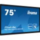 iiyama PROLITE TE7514MIS-B2AG Écran plat de signalisation numérique 190,5 cm (75") LCD Wifi 435 cd/m² 4K Ultra HD Noir Écran tactile Intégré dans le processeur Android 24/7