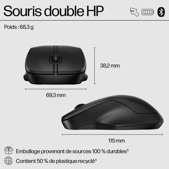 HP 255 Dual Wireless Mouse