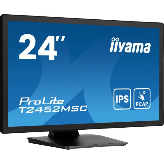 iiyama ProLite T2452MSC-B1AG écran PC 60,5 cm (23.8") 1920 x 1080 pixels Full HD LED Écran tactile Noir