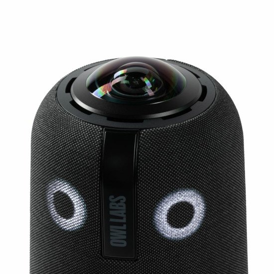 Owl Labs Meeting Owl 4+ – Caméra de visioconférence intelligente 4K, microphone et haut-parleur à 360°, avec des fonctionnalités telles que la focalisation automatique sur la personne qui parle, le zoom intelligent et l'égalisation du bruit