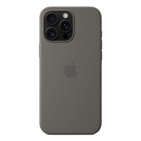 Apple Coque en silicone avec MagSafe pour iPhone 16 Pro Max - Gris minéral