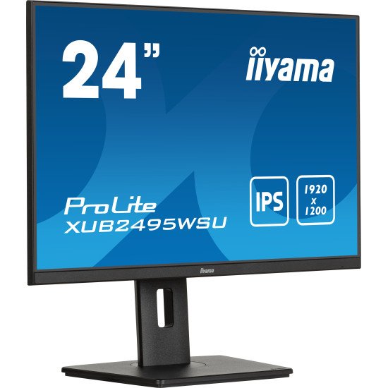 iiyama ProLite XUB2495WSU-B7 écran PC 61 cm (24") 1920 x 1200 pixels 4K Ultra HD LED Noir