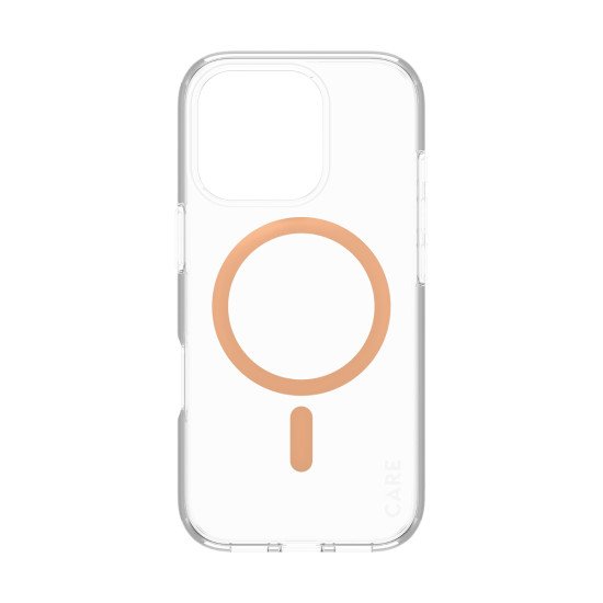 PanzerGlass CARE by PG Peachy MagS iPhone16 6.3 Pro coque de protection pour téléphones portables Housse Transparent