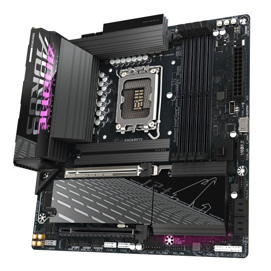 GIGABYTE B860M AORUS ELITE WIFI6E Carte mère - Processeurs Intel Core Ultra, VRM 12+1+2+1 phases, jusqu'à 9200MHz DDR5, 1xPCIe 5.0 + 2xPCIe 4.0 M.2, LAN 2,5 GbE, WIFI 6E, Thunderbolt