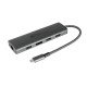 Alcasa HUB-C001A hub & concentrateur USB Type-C 5000 Mbit/s Anthracite