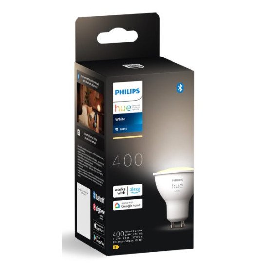 Philips Hue White GU10 Spot d'éclairage intelligent Bluetooth/Zigbee 4,2 W