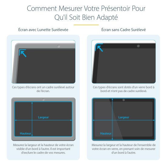 StarTech.com Filtre de Confidentialité pour Écran 24 pouces 16:10, Écran de Confidentialité Réversible Or, Filtre Anti Reflet pour Ordinateur Amélioré, Bouclier de Sécurité, +/- 30 Degrés