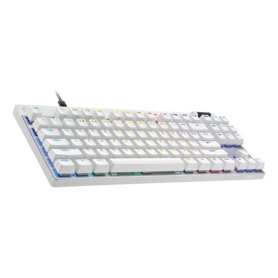 Logitech G PRO X TKL RAPID clavier Jouer USB AZERTY Français Blanc