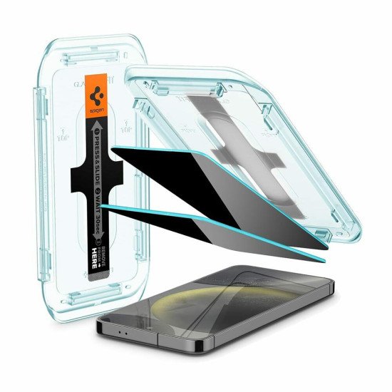 Spigen GLAS.tR EZ Fit Protection de l'écran contre les regards indiscrets Samsung 2 pièce(s)