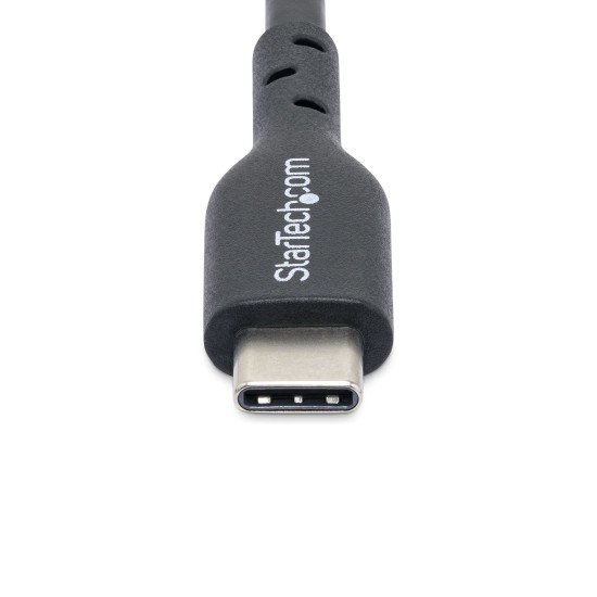 StarTech.com Chargeur USB-C de 2m, Câble USB-C, Cordon de Recharge USB 2.0 Type-C pour Ordinateur Portable, Câble de Chargement, 60W 3A Power Delivery, Gaine TPE, Câble de Transfert de Données USB-C, M/M