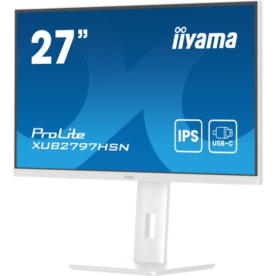 iiyama ProLite XUB2797HSN-W2 écran PC 68,6 cm (27") 1920 x 1080 pixels Full HD LED Blanc