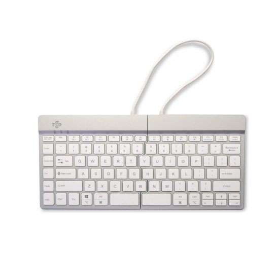 R-Go Tools Split RGOSBUSWLWH clavier Bluetooth QWERTY Nordique Blanc