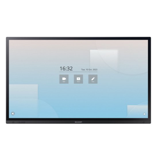 Sharp PN-LA862 Écran plat interactif 2,18 m (86") LCD 500 cd/m² 4K Ultra HD Noir Écran tactile 24/7