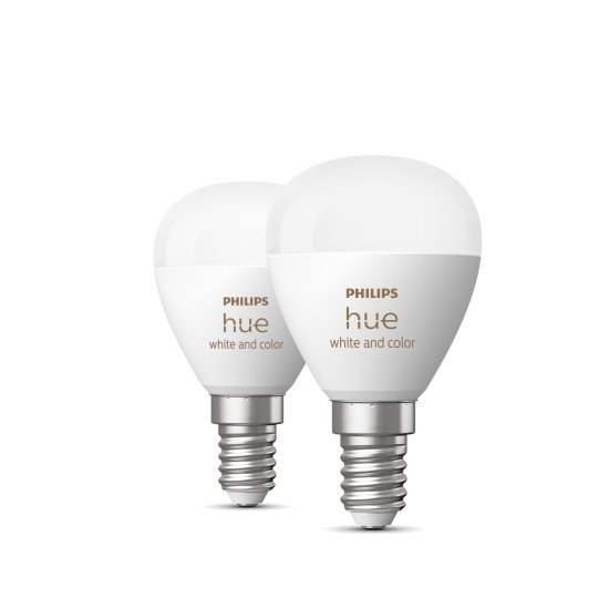 Philips Hue White and Color ambiance Sphérique - Ampoule connectée E14 - (pack de 2)