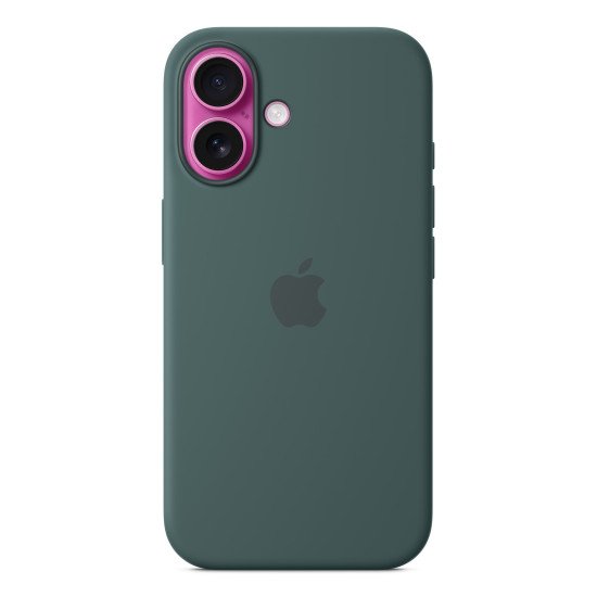 Apple Coque en silicone avec MagSafe pour iPhone 16 - Vert lacustre