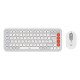 Logitech POP Icon Combo clavier Souris incluse Universel Bluetooth QWERTZ Suisse Orange, Blanc