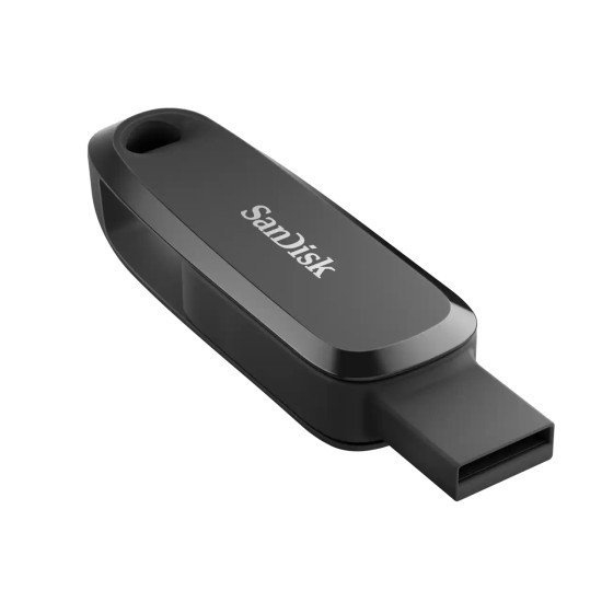 SanDisk SDDDC6-128G-G46 lecteur USB flash 128 Go USB Type-C 3.2 Gen 1 (3.1 Gen 1) Noir