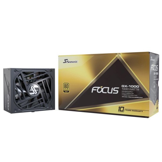 Seasonic FOCUS GX ATX 3.0 unité d'alimentation d'énergie 1000 W 20+4 pin ATX Noir