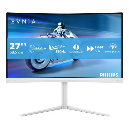 Philips Evnia 5000 27M2C5201L/00 LED display 68,6 cm (27") 1920 x 1080 pixels Full HD LCD Blanc